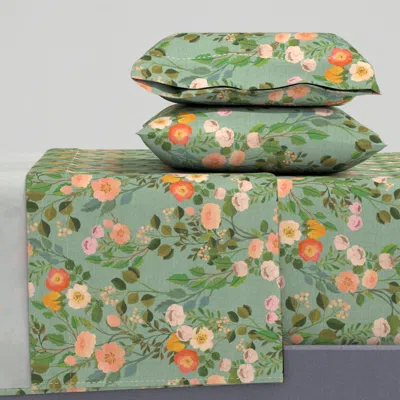 Spoonflower Victorian Vintage Garden (duck Egg) Full Sheet Set