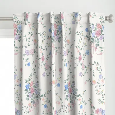 Spoonflower Vintage Bouquet Vines Curtain Panel