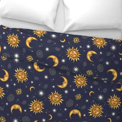Spoonflower Vintage Celestial Pattern Medium Wide Cotton Sateen 3.5 oz 26" X 20" Standard Knife Edge