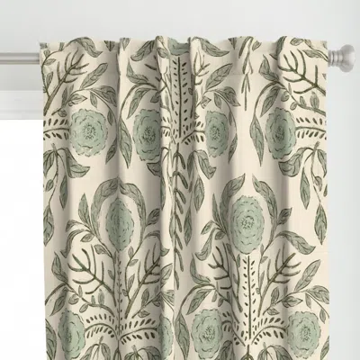 Spoonflower Vintage Hand Drawn Curtain Panel