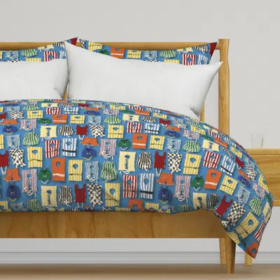 Spoonflower Vintage Life Jackets Bright 14 Duvet Cover