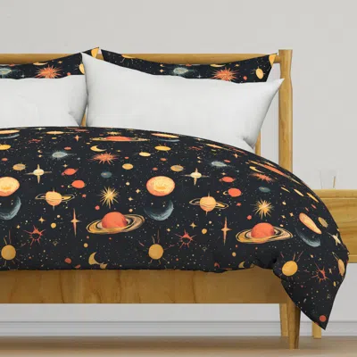 Spoonflower Vintage Solar System Duvet Cover