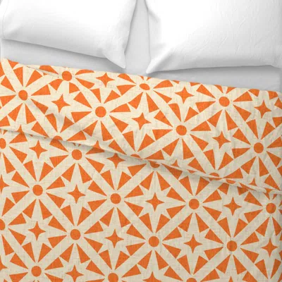 Spoonflower Vintage Starburst Breeze Blocks Wide Cotton Sateen 3.5 oz 26" X 20" Standard Knife Edge