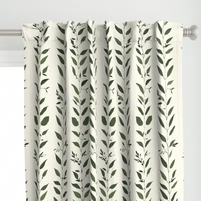 Spoonflower Vintage Vines Florals Curtain Panel