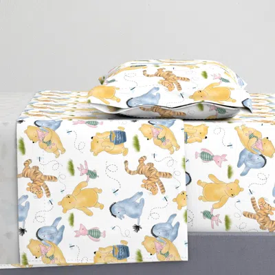Spoonflower Vintage Winnie Twin Sheet Set