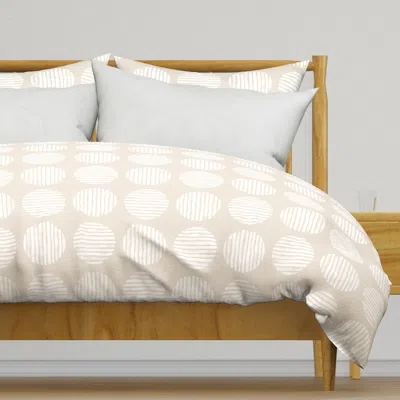 Spoonflower Wabi-sabi Point Beige Duvet Cover