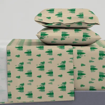 Spoonflower Walk In The Woods Under The Moon Queen Sheet Set