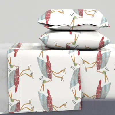 Spoonflower Walk Like An Egyptian Bird King Sheet Set