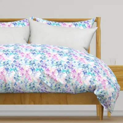 Spoonflower Watercolor Blobs Pattern Duvet Cover