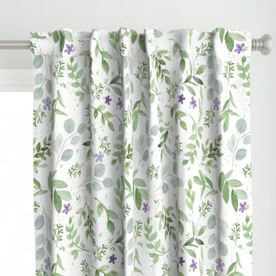 Spoonflower Watercolor Lavender And Curtain Panel