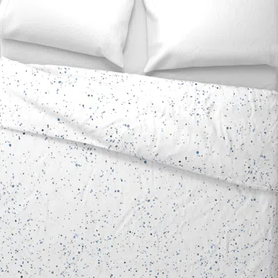 Spoonflower Watercolor Snow On White Euro Pillow Sham