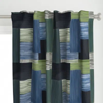 Spoonflower Watercolor Weaves Pattern Curtain Panel