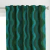 Spoonflower Wavy Squiggle Stripe In Curtain Panel
