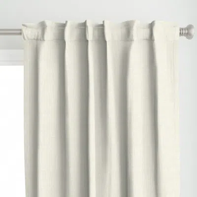 Spoonflower Weave It To Me Cannoli Curtain Panel