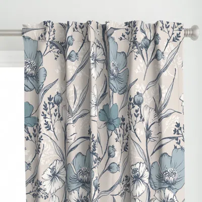 Spoonflower Wellcome Walls Botanical Curtain Panel