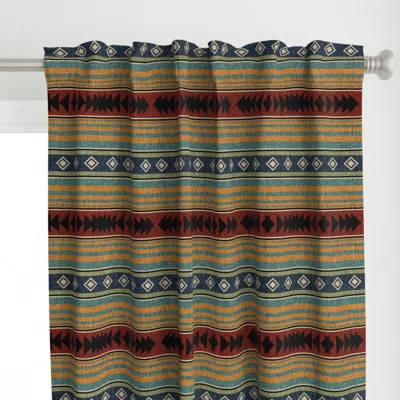 Spoonflower Western Blanket Curtain Panel