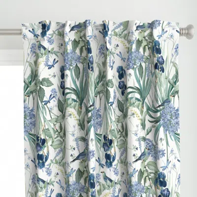 Spoonflower Westwick In White Curtain Panel