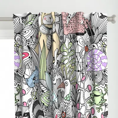 Spoonflower Where Is The Cat Curtain Panel