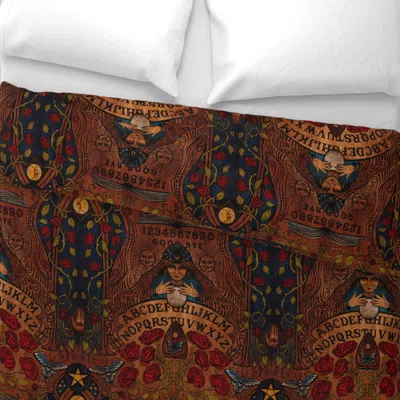 Spoonflower Whimsigothic Fortune Teller In The Rose Garden Euro Pillow Sham