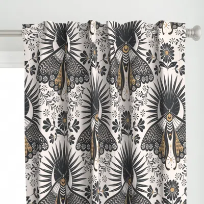 Spoonflower Whimsigothic Moth Curtain Panel
