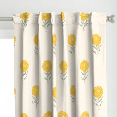 Spoonflower Whimsy Bloom Hand-drawn Curtain Panel