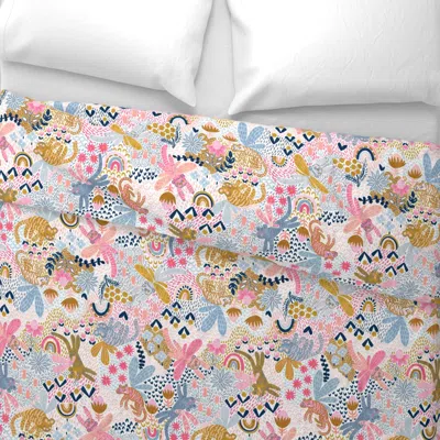 Spoonflower Whimsy Tigerfly Wonderland 18" Wide Cotton Sateen 3.5 oz 26" X 20" Standard Knife Edge