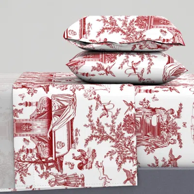 Spoonflower Who Poisoned The Roses Queen Sheet Set