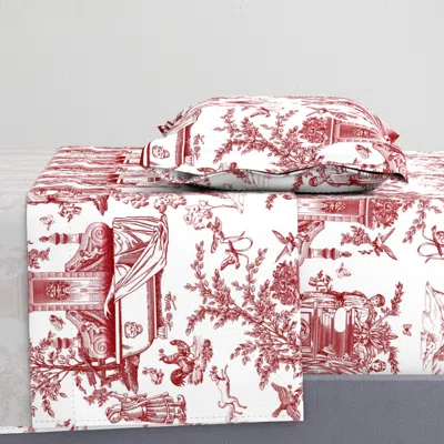 Spoonflower Who Poisoned The Roses Twin Sheet Set