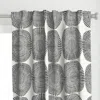 Spoonflower Wholly Plain (black Curtain Panel
