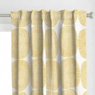 Spoonflower Wholly Plain (mustard) Curtain Panel