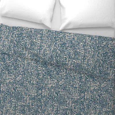 Spoonflower Wild Essence - Textured Terrain - Riverbed Euro Pillow Sham