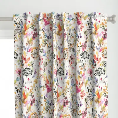 Spoonflower Wild Grasses Artistic Curtain Panel