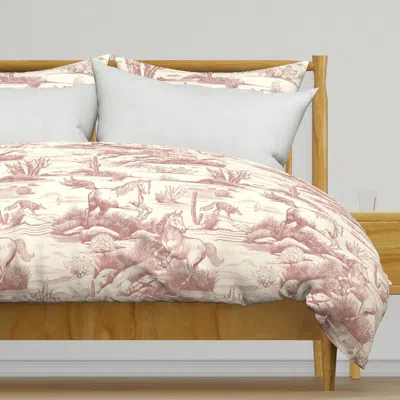 Spoonflower Wild Horses On The Prairie - Duvet Cover