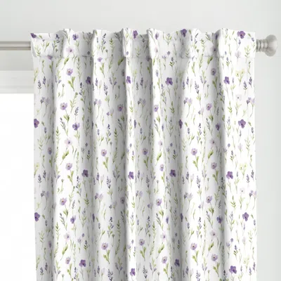 Spoonflower Wildflowers Curtain Panel
