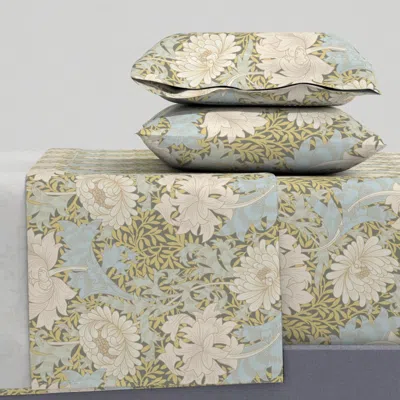 Spoonflower William Morris "chrysanthemum" 1 King Sheet Set