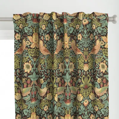 Spoonflower William Morris - Curtain Panel In Green