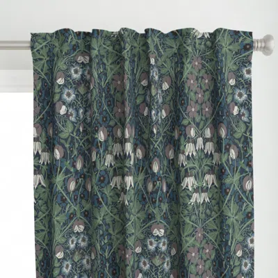 Spoonflower William Morris Hollyhock Curtain Panel