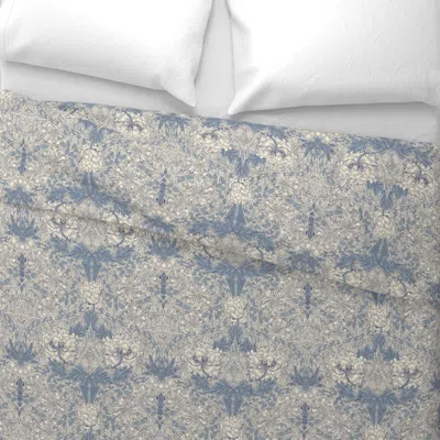 Spoonflower William Morris Honeysuckle 4 Wide Cotton Sateen 3.5 oz 26" X 20" Standard Knife Edge