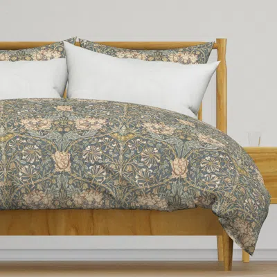 Spoonflower William Morris Honeysuckle Duvet Cover