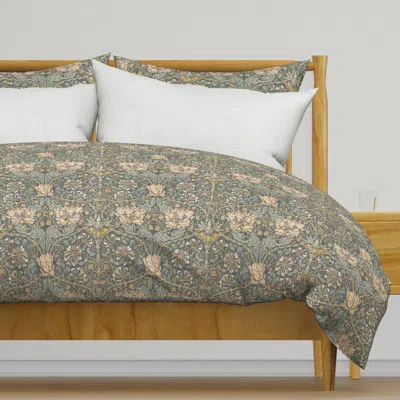 Spoonflower William Morris Honeysuckle Duvet Cover