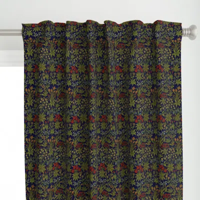 Spoonflower William Morris Millefleur Curtain Panel
