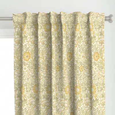 Spoonflower William Morris "pink And Curtain Panel