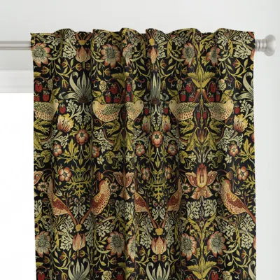 Spoonflower William Morris Strawberry Curtain Panel