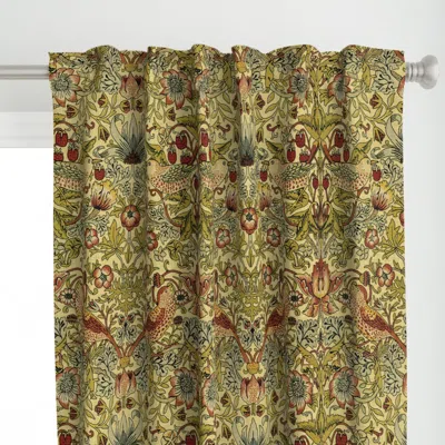 Spoonflower William Morris Strawberry Curtain Panel