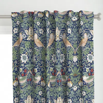 Spoonflower William Morris Strawberry Curtain Panel