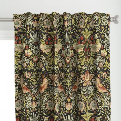 Spoonflower William Morris Strawberry Curtain Panel