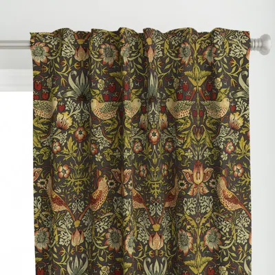 Spoonflower William Morris Strawberry Curtain Panel