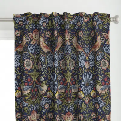 Spoonflower William Morris Strawberry Curtain Panel