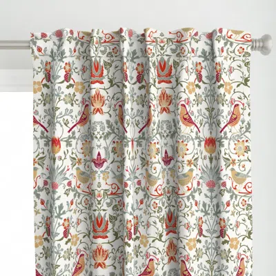 Spoonflower William Morris Strawberry Curtain Panel