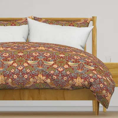 Spoonflower William Morris - Strawberry Duvet Cover
